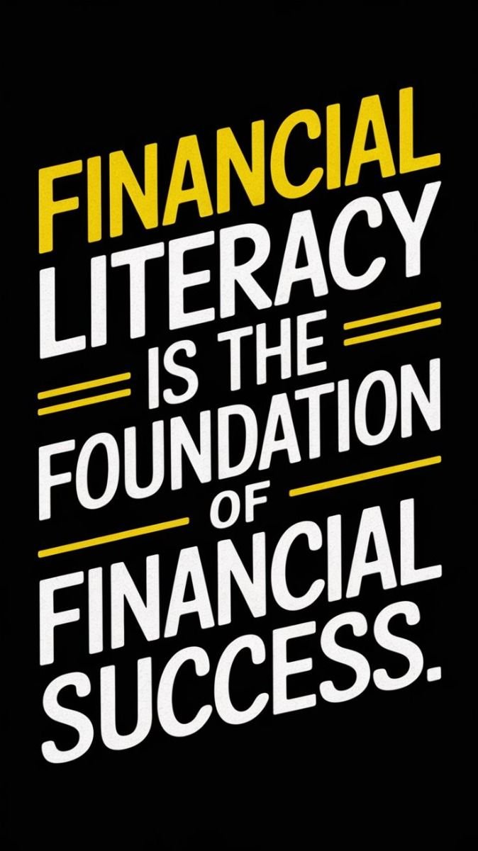 financial literacy is the foundation of financial success 💡📚